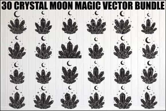Download Crystal Moon Magic SVG Bundle - Crystal moon Collection