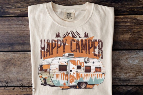 Happy Camper PNG, Camping Sublimation - Download Now