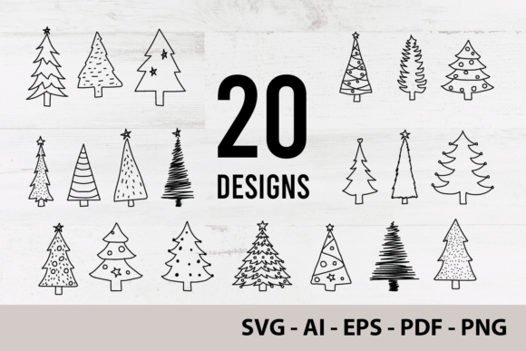 Download Christmas Tree Clipart Black and White - Clipart Collection