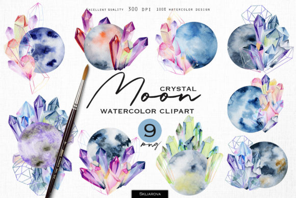 Download Crystal Moon Clipart - Crystal moon Collection