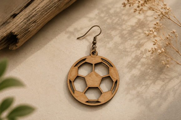 Download Football Earrings Laser Cut File - Premium Resources