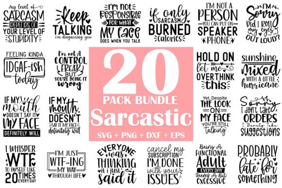 Sarcastic SVG Bundle, Funny Quotes SVG - Download Now