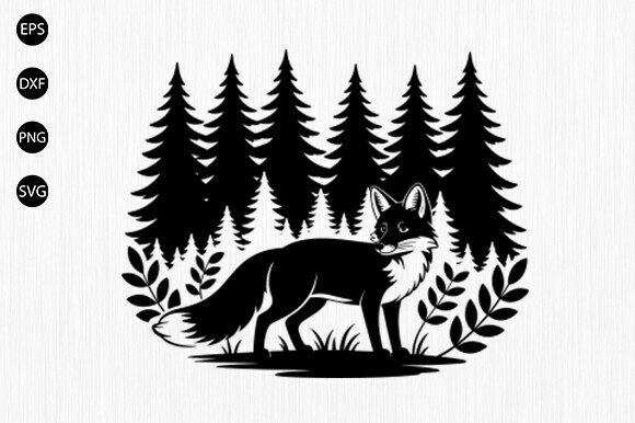 Download Forest Scene SVG, Forest Silhouette Svg - Premium Resources