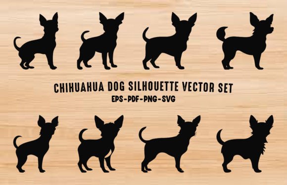 Download Chihuahua Dog Silhouettes Vector Bundle - Premium Resources