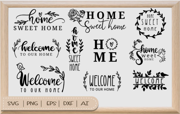 Download Home Sweet Home SVG Bundle for Cut File - Home sweet home svg Collection